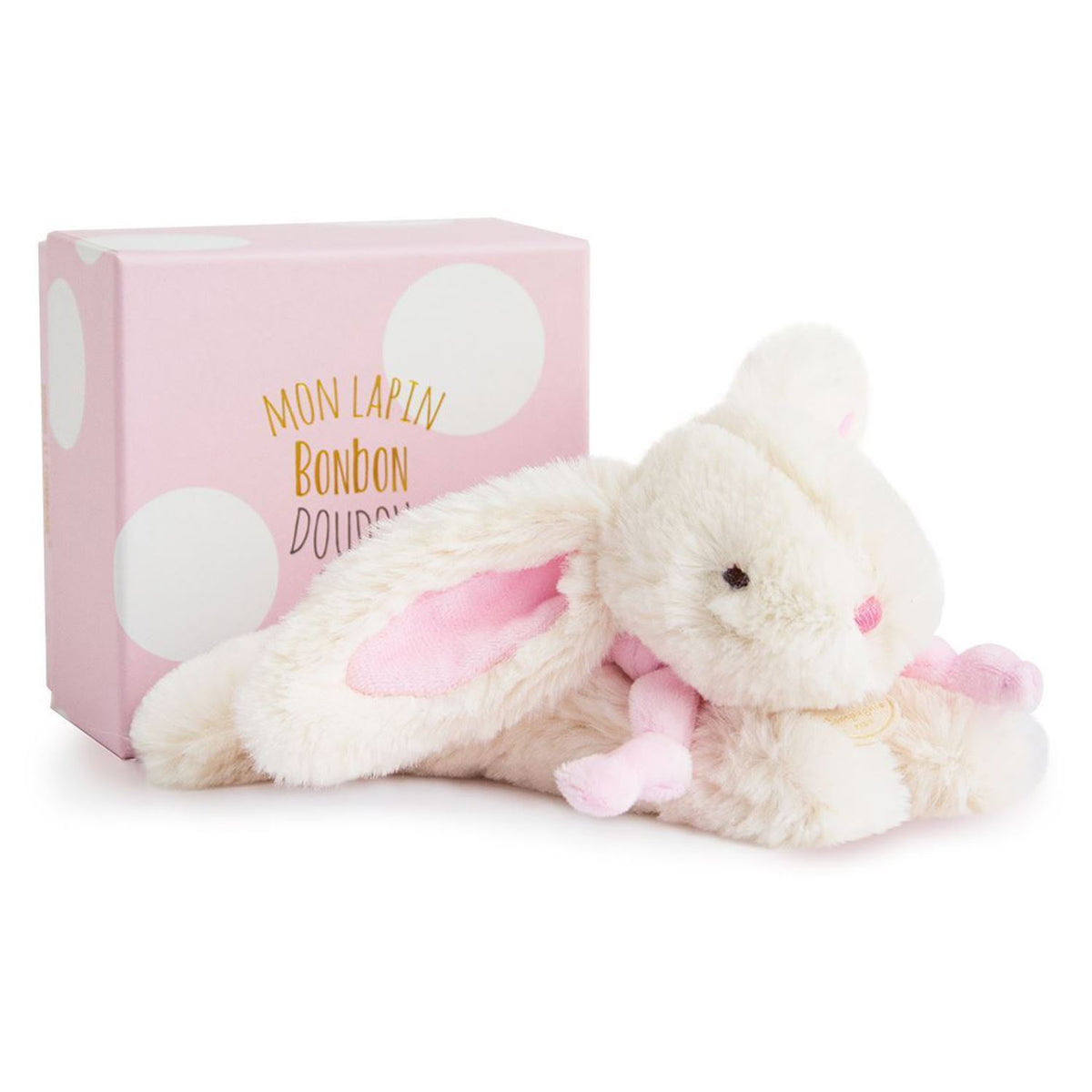 Doudou et Compagnie Star Pink Bunny Plush Pacifier Holder – Hotaling