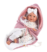 Load image into Gallery viewer, Llorens 16.5&quot; Articulated Newborn Doll Cora with Blanket