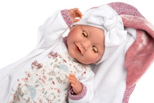 Load image into Gallery viewer, Llorens 16.5&quot; Articulated Newborn Doll Cora with Blanket