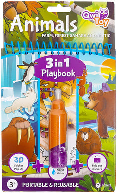 QwiToy Animals 3 in 1 Playbook