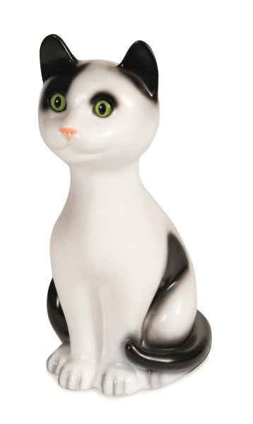 Egmont Lamp - Cat Cleo White / Black w/ Plug