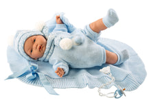 Load image into Gallery viewer, Llorens 15&quot; Soft Body Crying Baby Doll Mateo with Blanket