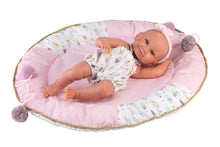 Load image into Gallery viewer, Llorens 15.7&quot; Anatomically-Correct Newborn Doll Estefania with Portable Baby Bed