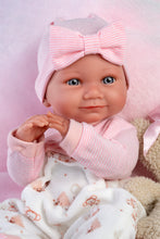 Load image into Gallery viewer, Llorens 15.7&quot; Anatomically-Correct Newborn Doll Sienna with Cushion and Teddy