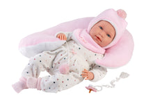 Load image into Gallery viewer, Llorens 16.5&quot; Soft Body Crying Newborn Doll Anastasia with Cushion