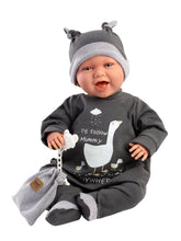 Load image into Gallery viewer, Llorens 16.5&quot; Soft Body Laughing Newborn Doll Luis with Bag