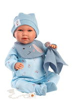 Load image into Gallery viewer, Llorens 16.5&quot; Soft Body Crying Newborn Doll Jack with Dou Dou