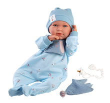 Load image into Gallery viewer, Llorens 16.5&quot; Soft Body Crying Newborn Doll Jack with Dou Dou