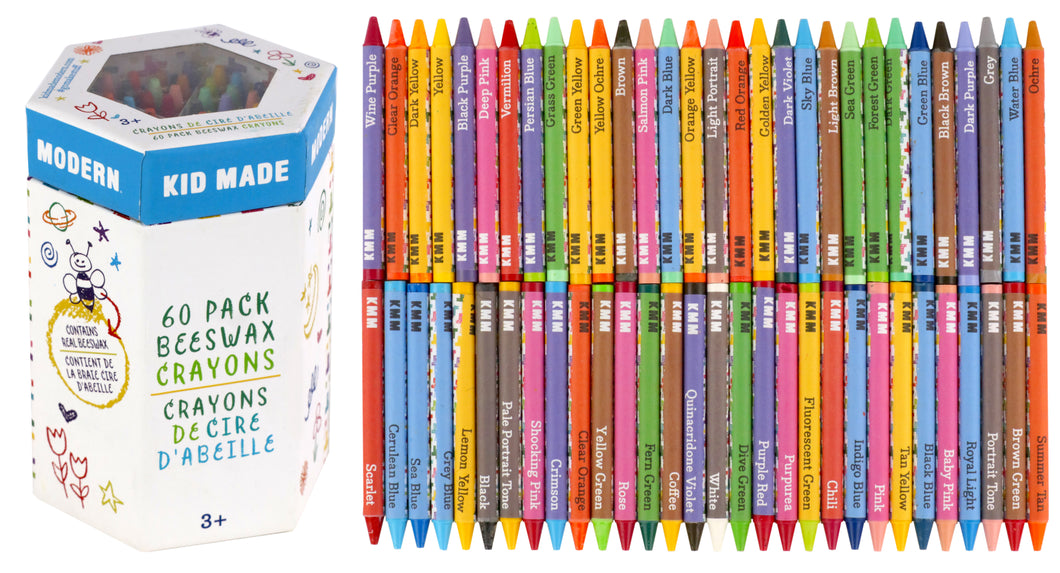 Kid Made Modern Beeswax Crayons - 60 pack