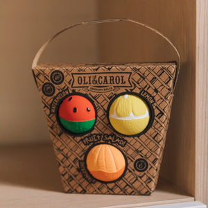 OLI&CAROL Fruit Salad Baby Sensory Balls