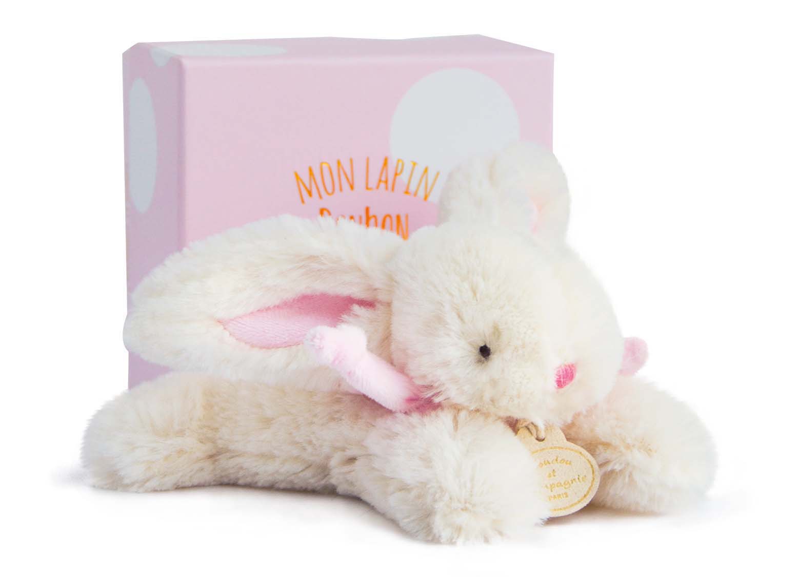 Doudou Et Compagnie - Star Bunny Music Toy - Pink - 14cm